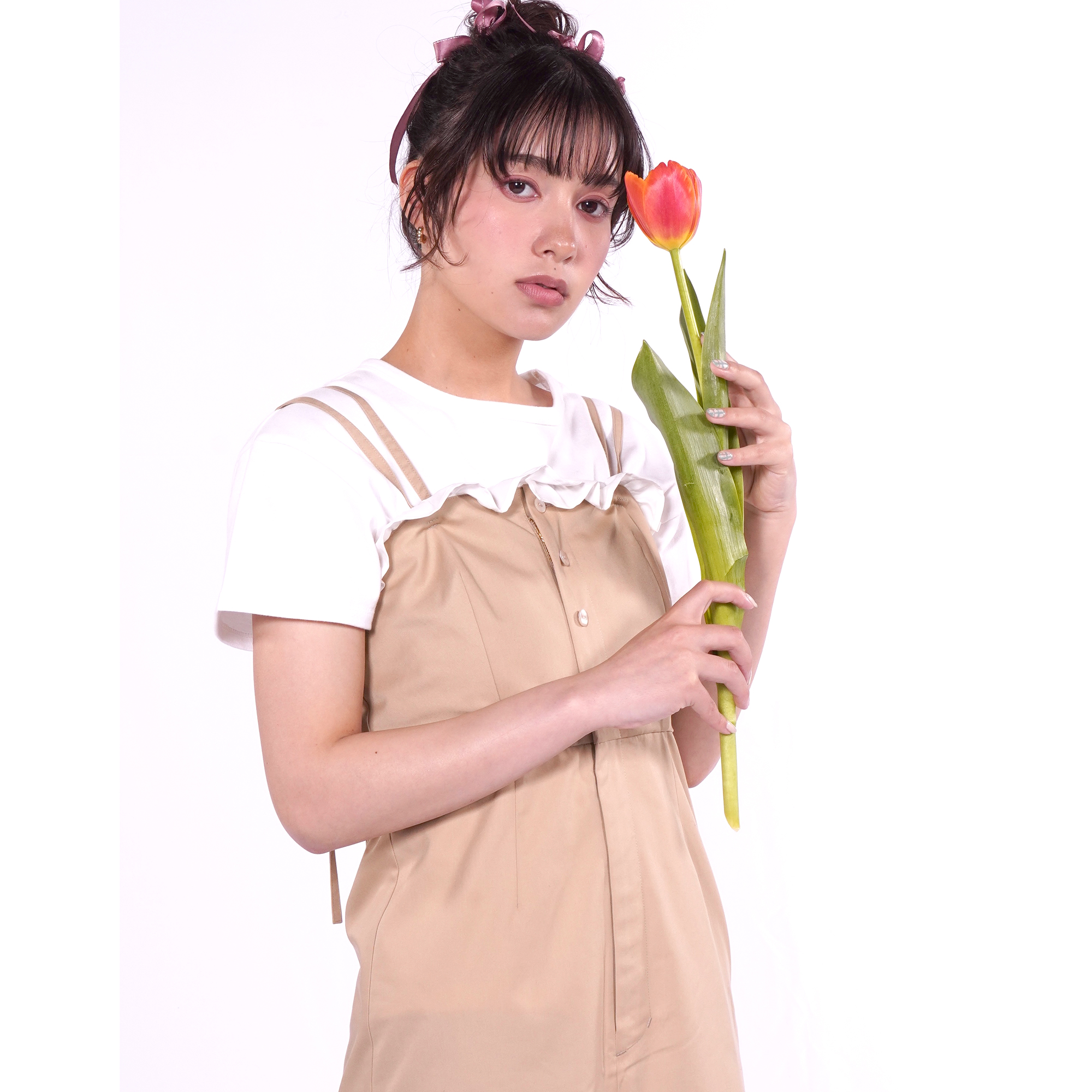 2wayフリルキャミワンピース